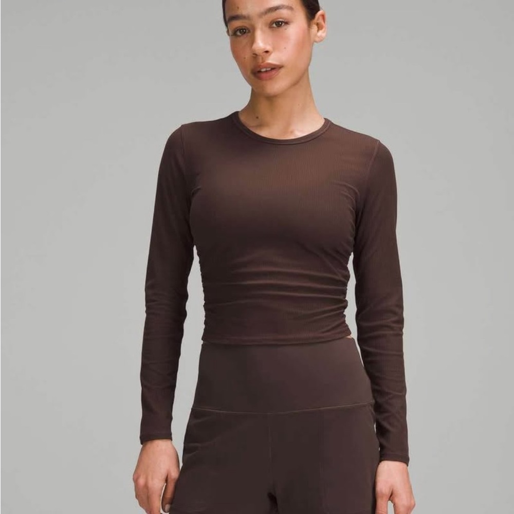 Lululemon All It Takes Women’s Espresso Long Sleeve, Size 2